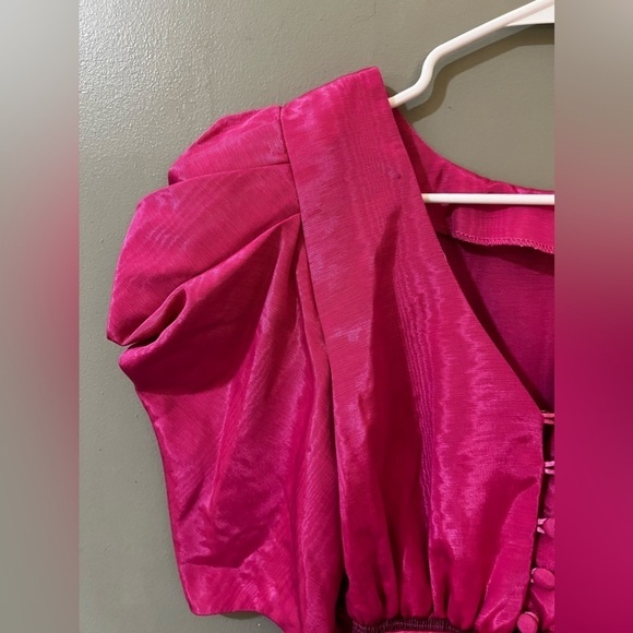 Vintage Watters and Watters two piece women's set hot pink size 6 - Picture 4 of 10